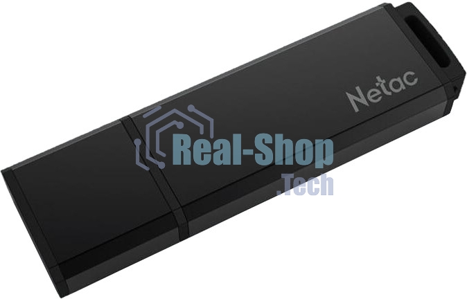 Флешка USB Netac U351 (NT03U351N-032G-20BK), 32Gb, USB 2.0, R/W 25/10, черный