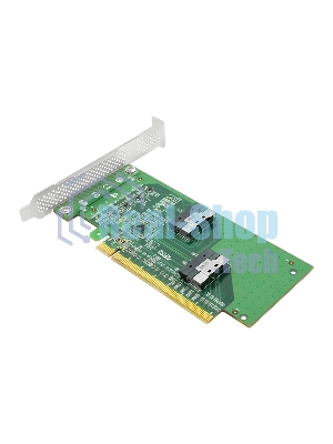 Адаптер для SSD PCIe x16 to Two SlimSAS SFF-8654 8i Adapter