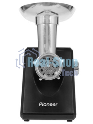 Мясорубка электрическая Pioneer MG225 черный, 3000 Вт, 3.0 кг/мин, реверс, защита от перегрузки, насадки - 4
