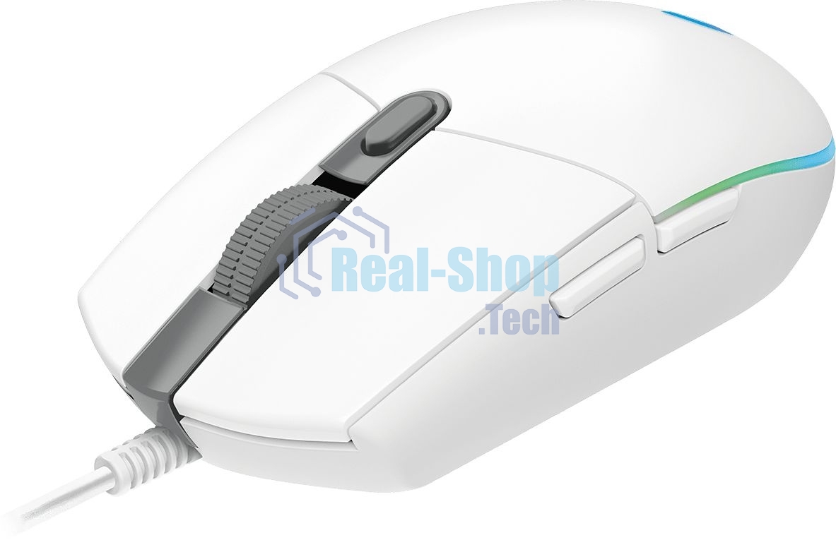 Мышь проводная Logitech G102 LIGHTSYNC белый, 8000 dpi, USB, кнопки - 6