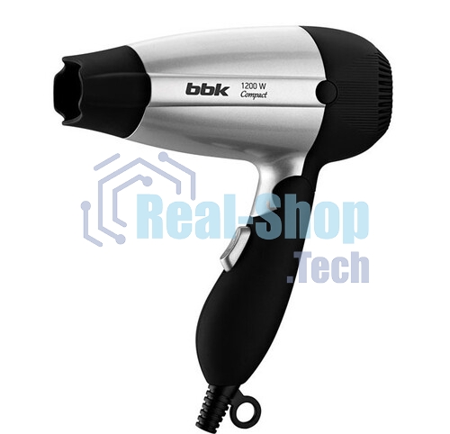 Фен BBK BHD1202 черный, 1200 Вт, компактный
