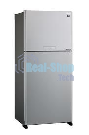 Холодильник Sharp SJ-XG55PMSL серебристый двухкамерный 394/162л морозилка сверху, No Frost