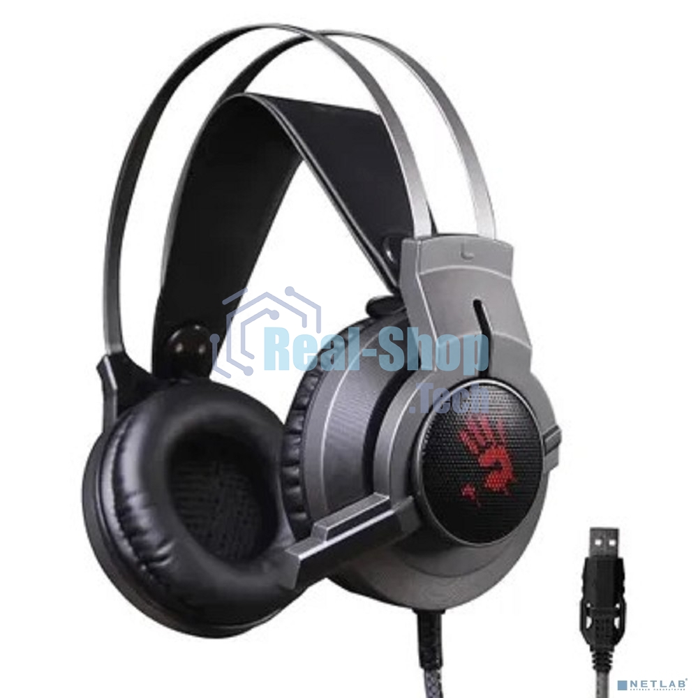 Гарнитура Bloody G437 чёрный, проводная, подсветка