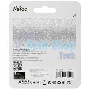 Флешка USB Netac U278 (NT03U278N-016G-20PN), 16Gb, USB 2.0, R/W 50/10, серебристый/черный