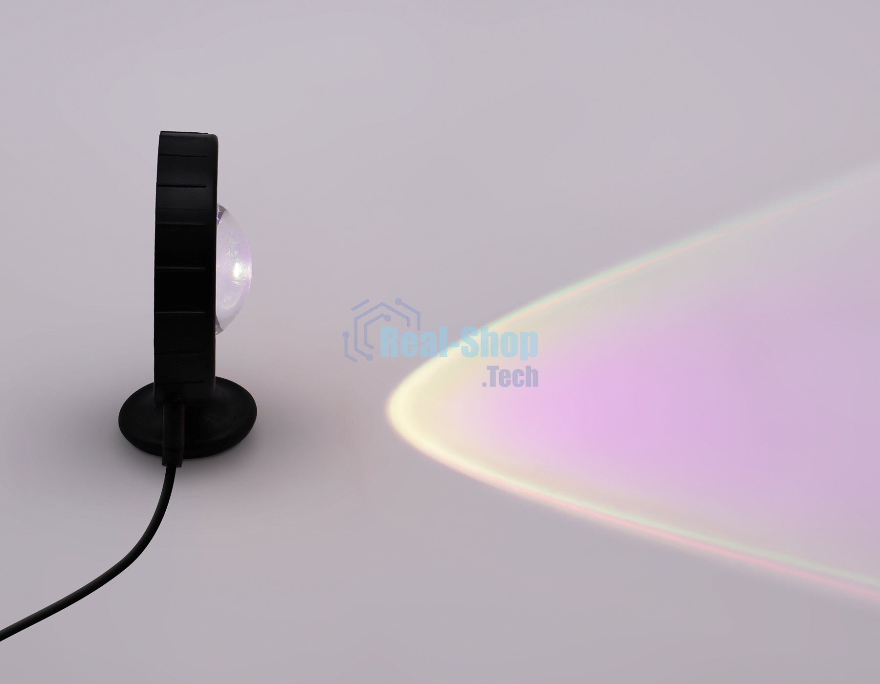 Атмосферная светодиодная настольная лампа Ambrella light DE8383 BK черный LED RGB 3W (ПДУ RGB)