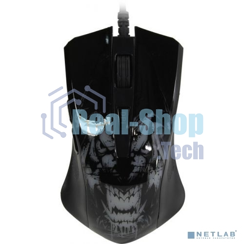 Мышь проводная Qumo Rampage M49 черный, 3200 dpi, USB, кнопки - 6