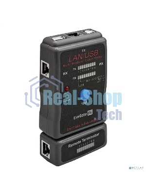 Тестер сетевой ExeGate EX293160RUS EX-T5448 для RJ-45/RJ-11/RJ-12/USB