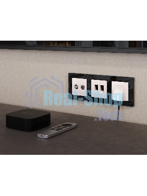 Комплект механизма компьютерной двойной розетки RJ-45 с автоматической защитной шторкой ALFA Жемчуг QUANT (AP2121, VM189) MA212110