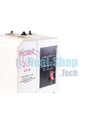 Стабилизаторы напряжения Ресанта АСН-1 500 Н/1-Ц 63/6/20 Стабилизатор Lux 220В±8%, Габариты 206х133х230, Вес 4,5кг