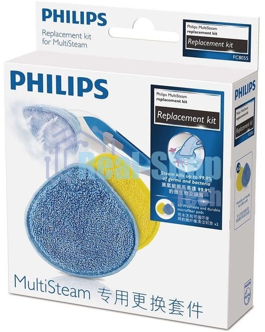 Насадки для паровых очистителей Philips Насадки для паровых очистителей Philips/Сменные насадки из микрофибры для паровых очистителей FC7008, FC7012