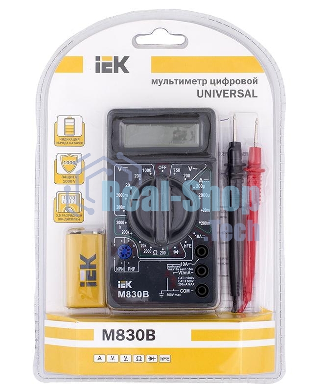 Мультиметр IEK TMD-2B-830 цифровой Universal M830B
