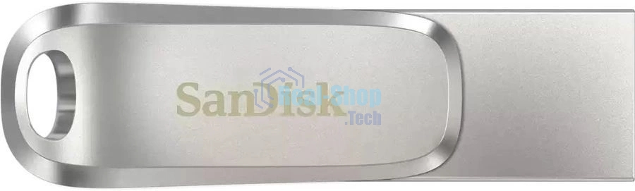 Флешка USB SanDisk Ultra Dual Luxe (SDDDC4-256G-G46), 256Gb, USB 3.2/USB Type-C, R/W 150/40, серебристый