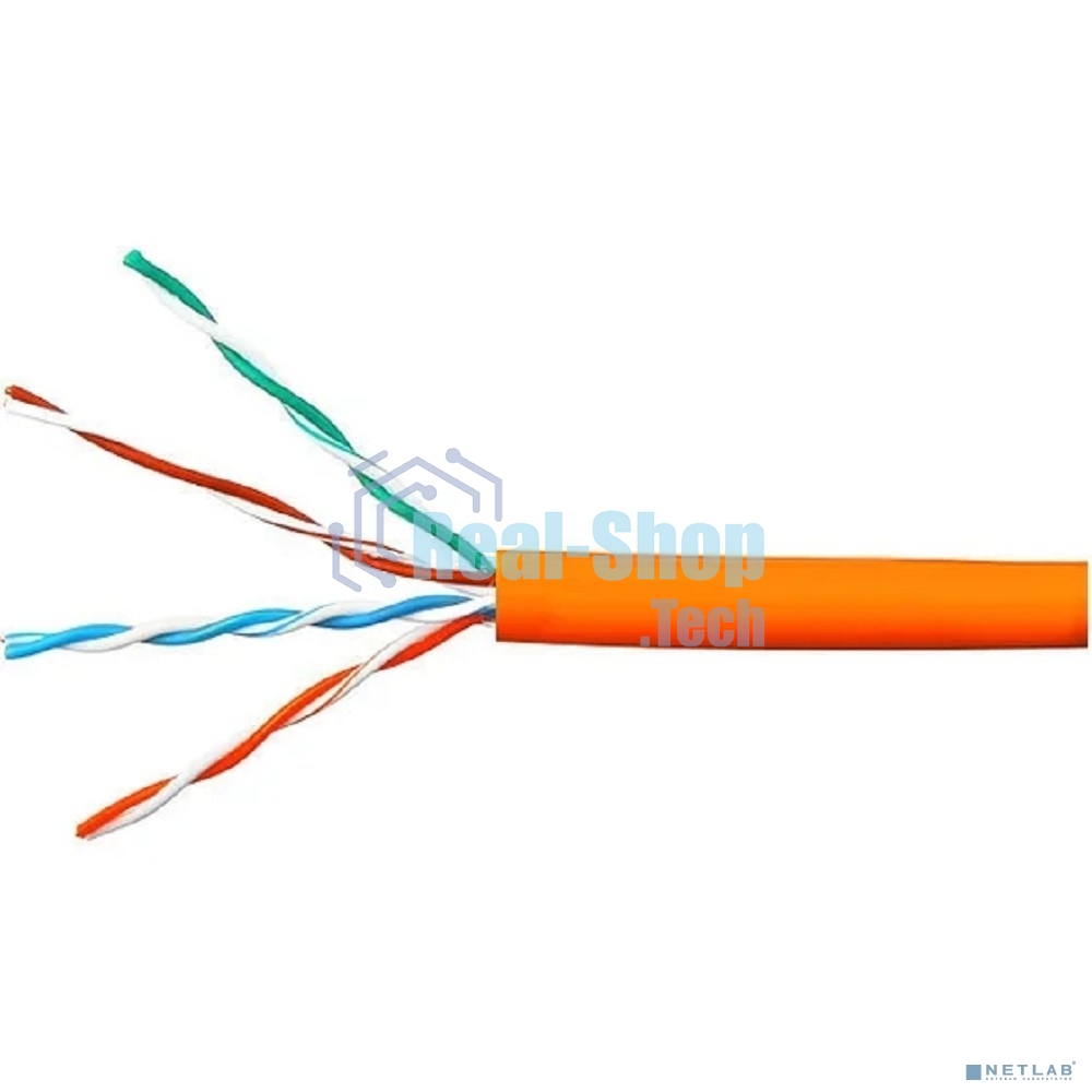Кабель Cablexpert UPC-5051E-LSZH-4-CU indoor, UTP-LSZH 4x2x0.51, медный, кат.5e, однож., 305м, box, оранжевый