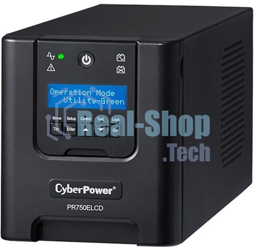 Источник бесперебойного питания CyberPower PR750ELCD 750 ВА/675 Вт/USB/RJ-11/RJ-45/6 x IEC 320 C13 (компьютерная)