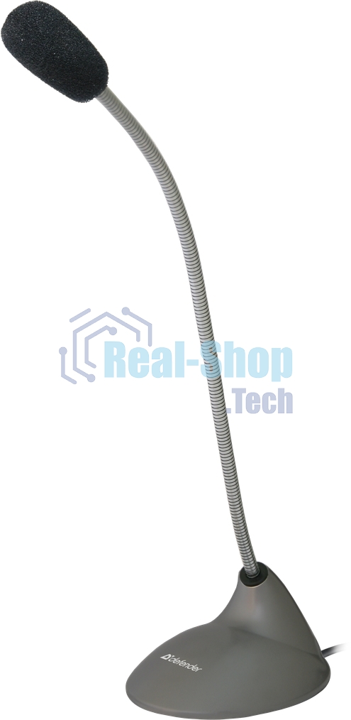 Микрофон компьютерный Defender MIC-111, серый, кабель 1,5 м