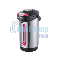 Термопот Centek CT-0080 черный, 3л, 600Вт, 3 способа подачи воды, корпус из нержавеющей стали