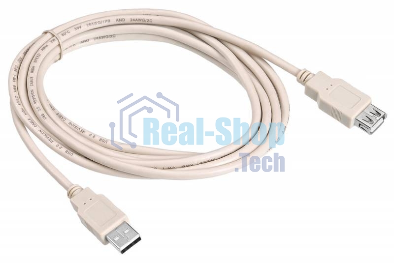 Кабель-удлинитель USB2.0 Buro USB2.0-AM/AF-3 A(m)/A(f) (3м)