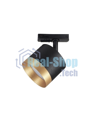 Трековый однофазный светильник Ambrella light GL5365 BK/GD черный/золото GX53 max 12W