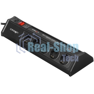Сетевой фильтр CROWN CMPS-11 черный, 10 розеток, 3 м