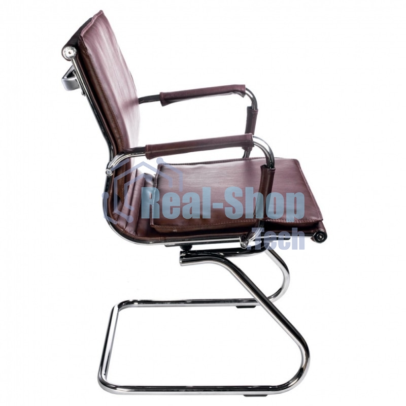 Кресло Бюрократ CH-993-Low-V/Brown коричневый, экокожа, 120 кг, механизм качания, низкая спинка