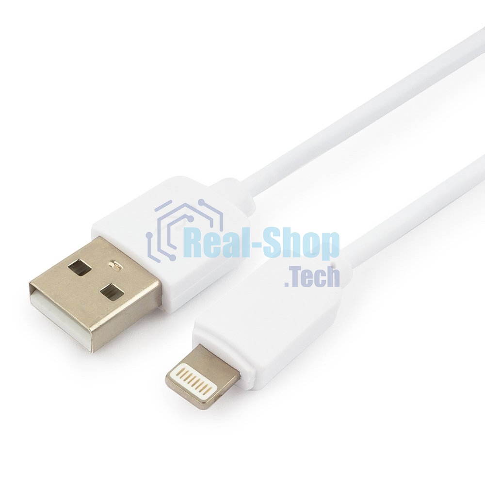 Кабель USB Гарнизон GCC-USB2-AP2-0.3M-W AM/Lightning, для iPhone5/6/7, IPod, IPad, 0.3м, белый, пакет