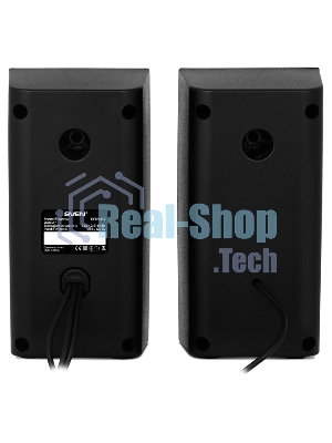 Колонки SVEN 318 черный USB-порт ПК, ноутбука или адаптер 5V DC