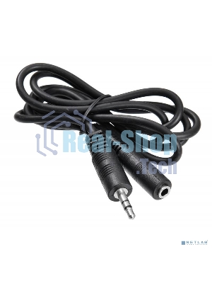 Кабель-удлинитель аудио Buro Jack 3.5 (m)/Jack 3.5 (f) 2м. черный