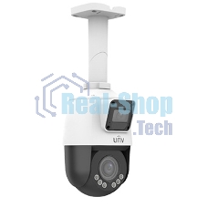 Сдвоенная видеокамера IP Uniview IPC9312LFW-AF28-2X4 Мини-PTZ: 2 x 2MP, поворотн. 4X объектив 2.8-12.0мм моториз. AF, обзорн. 2.8мм, IR upto 10m/50m, LightHunter, Ultra 265/H.265/H.264/MJPEG, 2 потока, 2 Mic & speaker, Micro SD, WiFi, PoE, IP66 Сдвоенная видеокамера IP Uniview IPC9312LFW-AF28-2X4 Мини-PTZ: 2 x 2MP, поворотн. 4X объектив 2.8-12.0мм моториз. AF, обзорн. 2.8мм, IR upto 10m/50m, LightHunter, Ultra 265/H.265/H.264/MJPEG, 2 потока, 2 Mic & speaker, Micro SD, WiFi, PoE, IP66