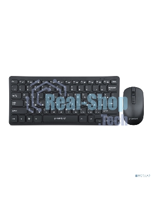 Комплект клавиатура+мышь Gembird KBS-9100 беспроводной, USB, 1600 DPI, чёрный