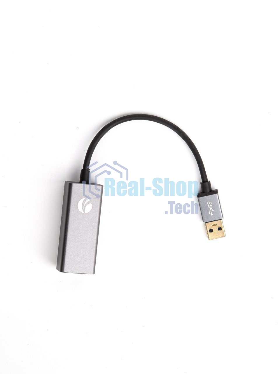 Кабель-переходник USB 3.0 (Am) --> LAN RJ-45 Ethernet 1000 Mbps, Aluminum Shell, VCOM DU312M