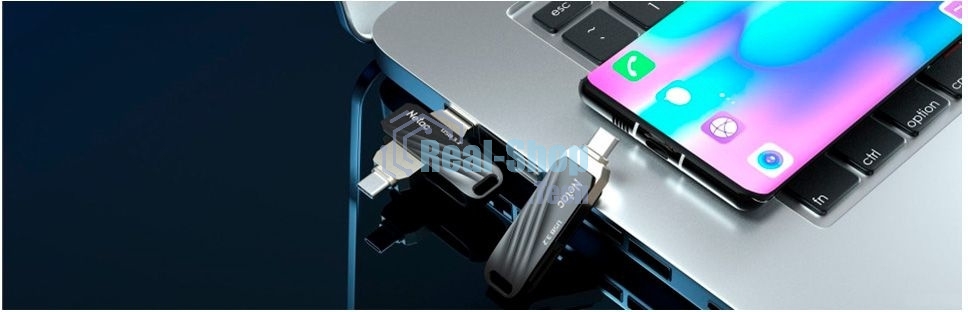 Флешка USB Netac US11 256Gb USB 3.0+TypeC Dual Flash Drive