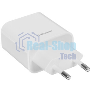 Сетевое зарядное устройство GoPower GPQC07 1USB 18W QC3.0 белый