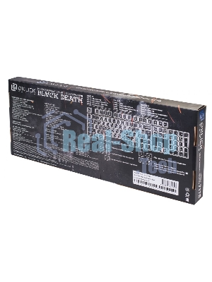 Клавиатура Oklick 717G Black Death проводная, USB Type-A, чёрный/серый