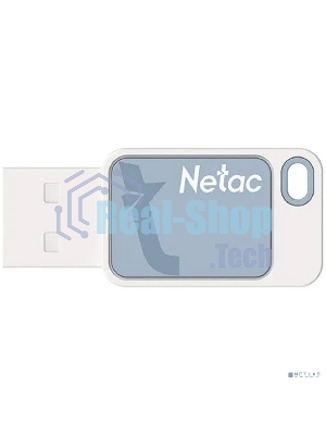 Флешка USB Netac UA31 (NT03UA31N-032G-20BL), 32Gb, USB 2.0, R/W 110/45, синий/белый