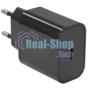 Сетевое зарядное устройство Cablexpert 20Вт, 3А, QC3.0/PD, 1xType-C, черный, пакет