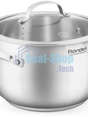 Кастрюля Rondell Calypso RDS-1672 5.8 л. d=22 см (с крышкой) сталь
