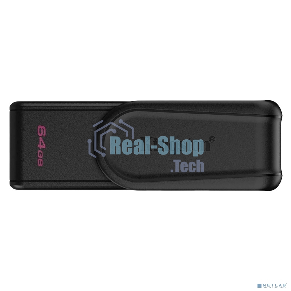 Флешка USB Kingston DataTraveler Exodia S (DTXS/64Gb), 64Gb, USB 3.2 Gen 1, R/W 150/60, черный