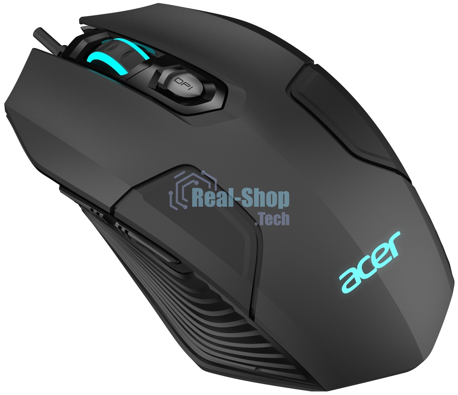 Мышь проводная Acer OMW170 черный, 3200 dpi, USB, кнопки - 6