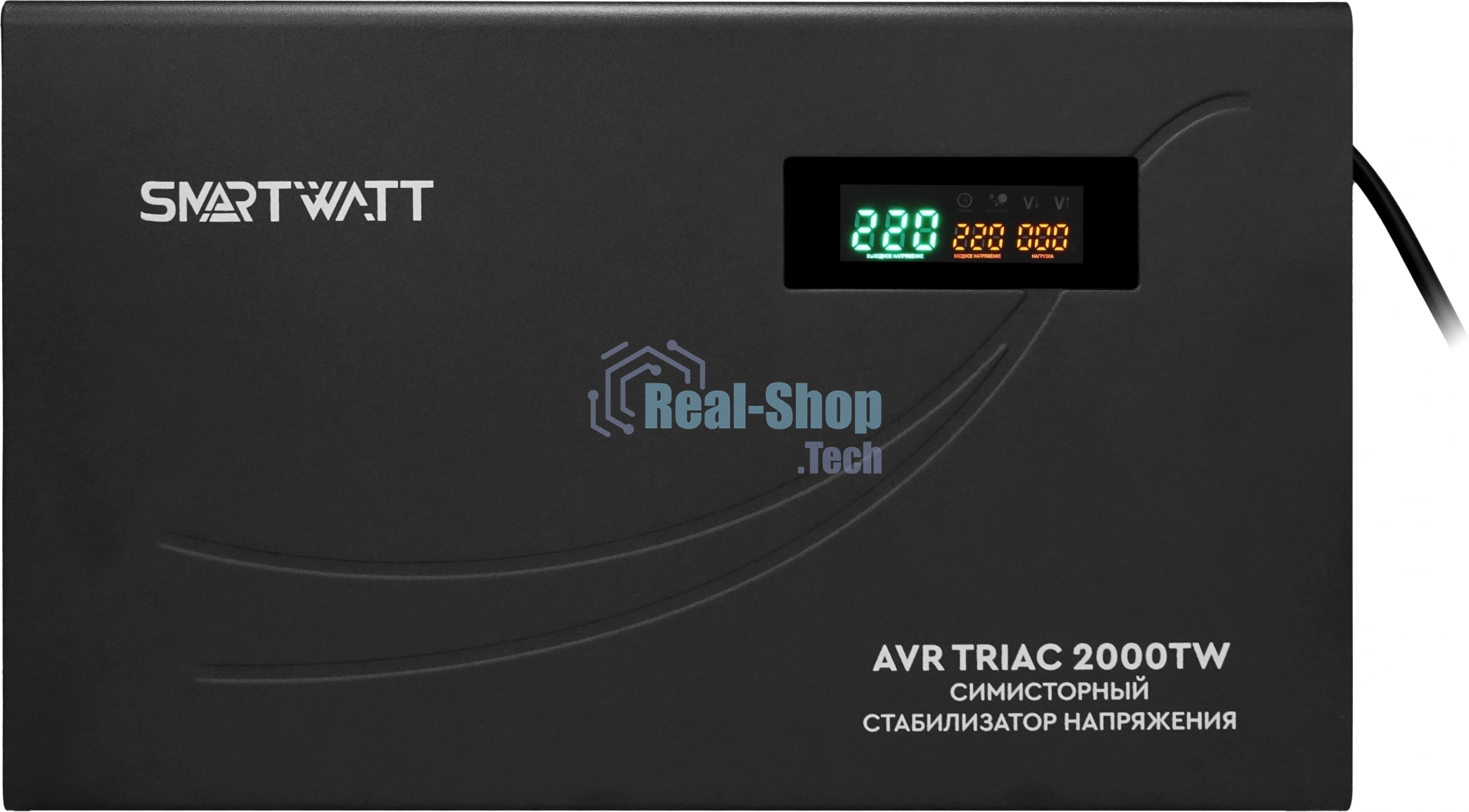 Стабилизатор напряжения Smartwatt AVR Triac 2000TW 2000ВА черный