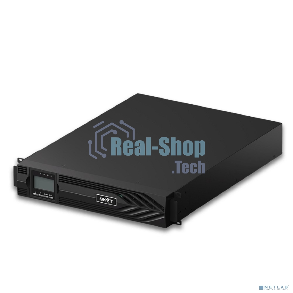 Источник бесперебойного питания Бастион SKAT-UPS 3000-RACK-ON-6X9 P3 Online, синус, 3000ВА/3000 Вт, стойка/на пол, 2xSchuko+1xC19, встр. АКБ 72В (6x9 А·ч), SNMP/USB/RS-232/EPO, доп блок до 4 шт SKAT BC 72/18S3, МПТ (8772)