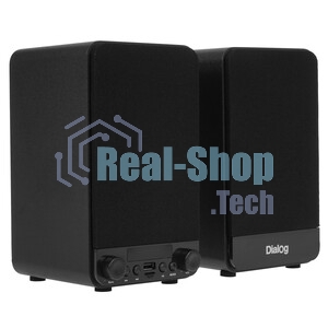 Акустическая система Dialog Jazz AJ-13 BLACK - акустические колонки 2.0, 2*15W RMS, Bluetooth, FM, USB+microSD reader