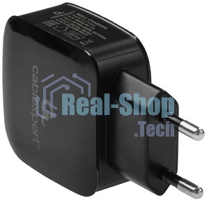 Сетевое зарядное устройство Cablexpert MP3A-PC-41, 18Вт, 3А, быстрая зарядка QC3.0, 1 порт USB, черный, пакет