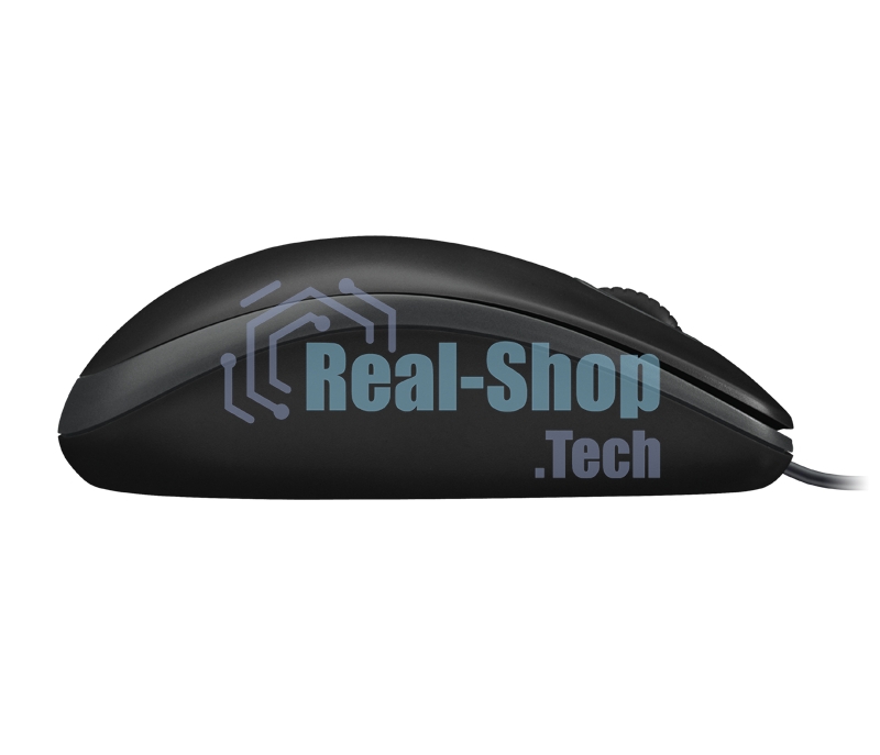 Мышь проводная Logitech B100 черный, 1000 dpi, USB, кнопки - 3