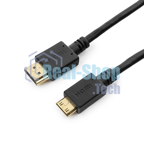 Кабель HDMI-miniHDMI Cablexpert CC-HDMI4C-10, 19M/19M, v2.0, медь, позол.разъемы, экран, 3.0м, черный, пакет