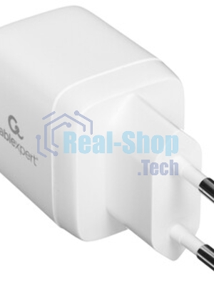 Сетевое зарядное устройство с дисплеем Cablexpert MP3A-PC-52, 35Вт GaN, QC3.0/PD3.0, 1хUSB, 1хType-C, белый, коробка