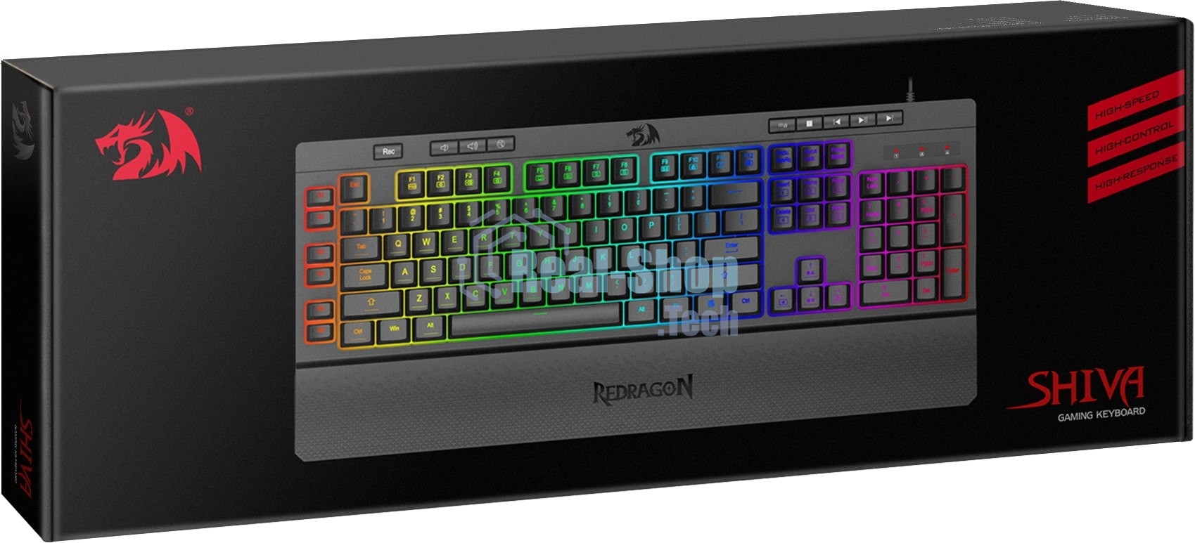 Клавиатура Redragon Shiva проводная, USB Type-A, чёрный