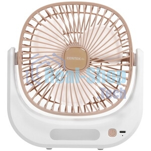 Вентилятор Centek CT-5041 бежевый, настольный, 5 Вт, 3 скорости, 10 см
