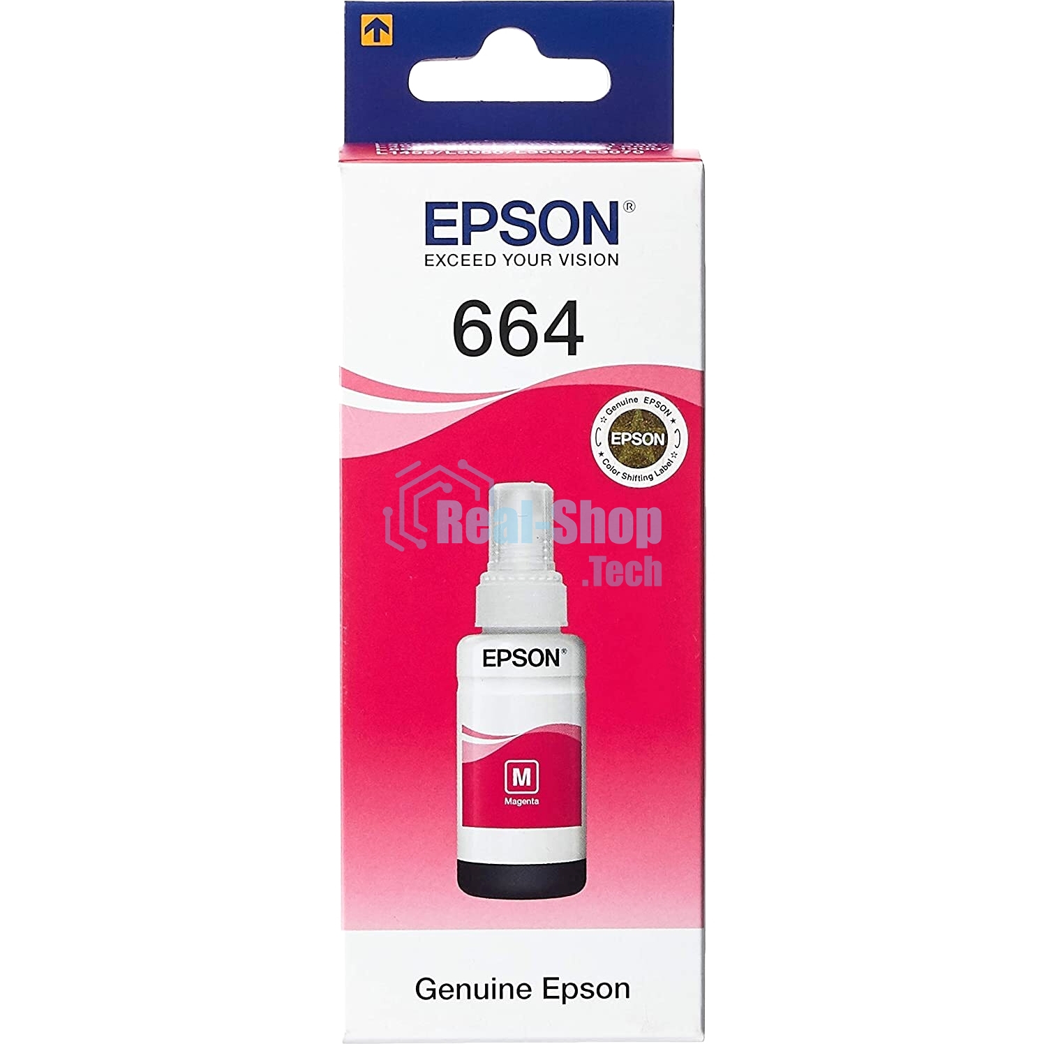 Чернила Epson L100/110/200/210/300/355/550/555 (O) C13T66434A, magenta, 70ml