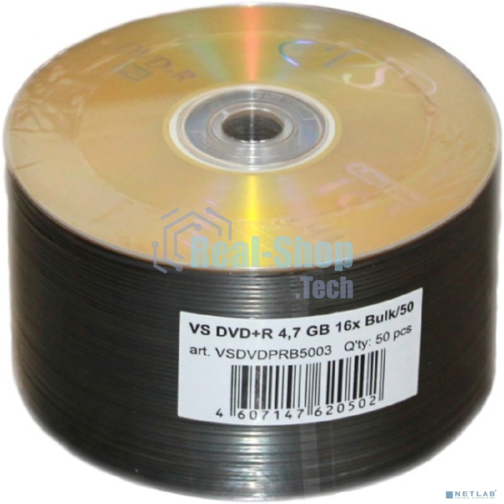 Диск DVD+R VS (PERFEO) 4.7 Gb, 16x, Bulk (50), (50/600)