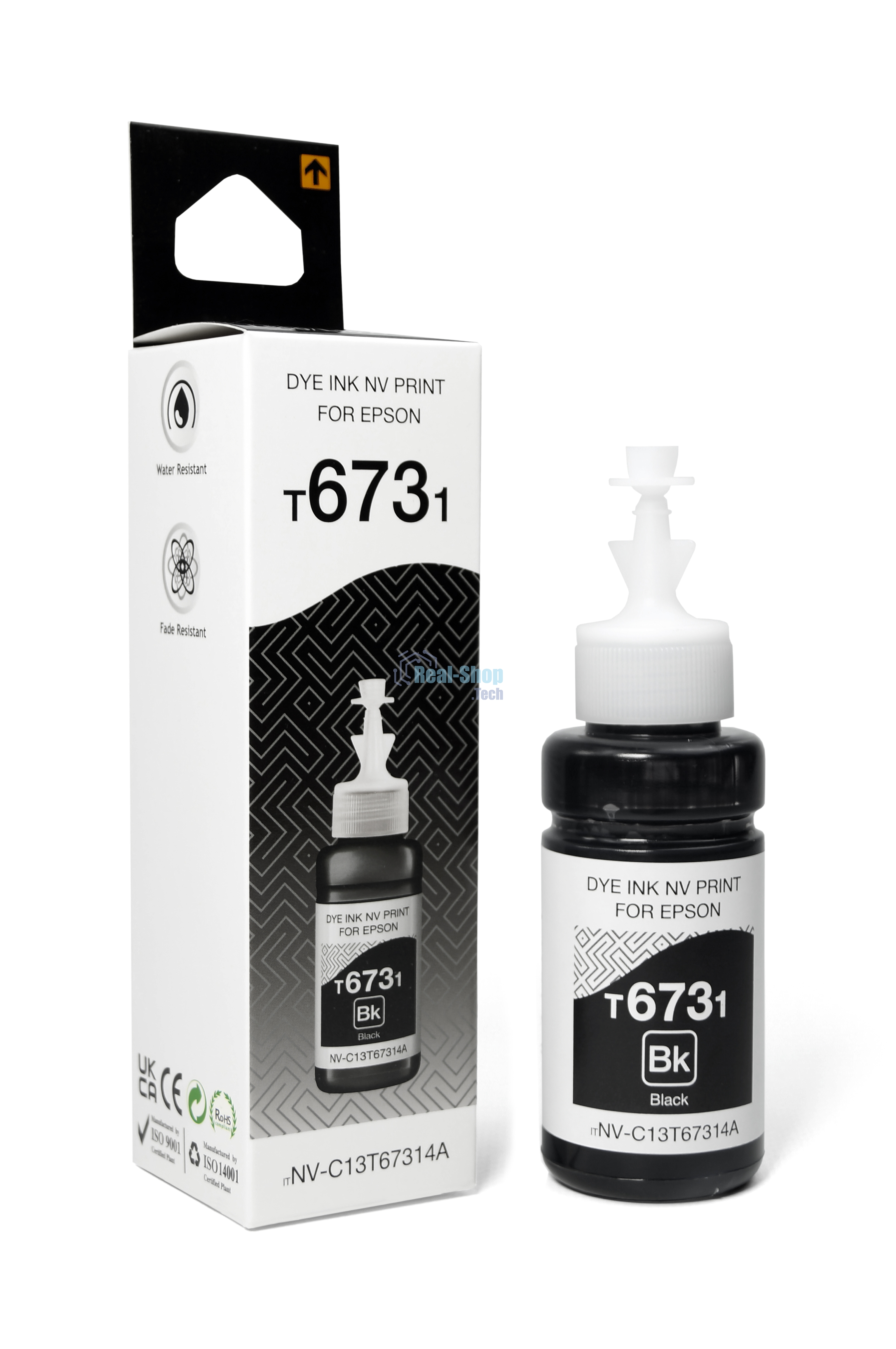 Чернила NVPrint T6731 (NV-C13T67314A) для аппаратов Epson (70 мл) черный (в коробке) совместимые